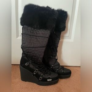 Naughty Monkey knee-high boots Size US 8🖤